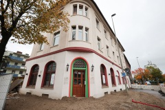 Hammer Straße 134 während des Abrisses Ende Oktober 2023.