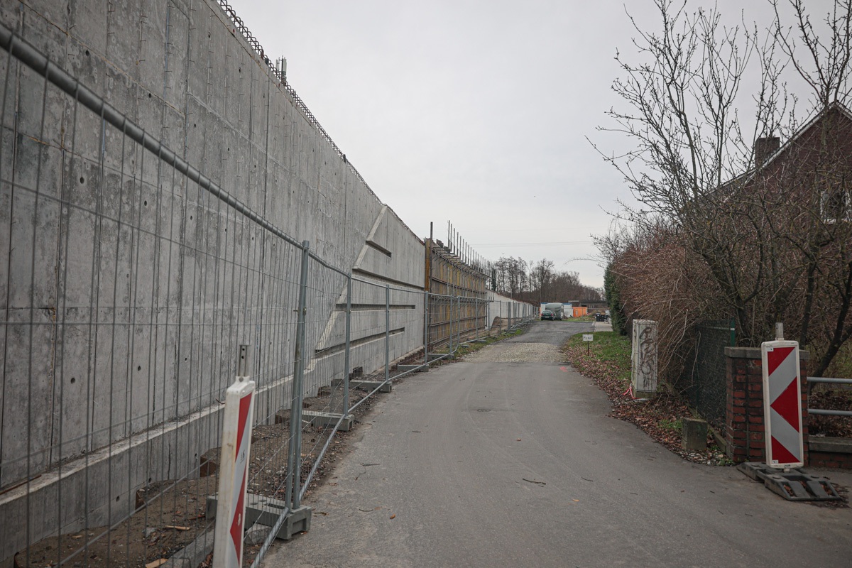Umgehungsstraße B51 und Neubau B481n: Links entsteht die Rampe zur B51 Richtung Telgte.