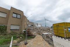 Neubauprojekt in Coerde: Wohnungsbau am Kiesekampweg. Die Reste der alten Druckerei werden nun abgerissen.