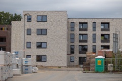 Neubauprojekt in Coerde: Wohnungsbau am Kiesekampweg. Hier vom Kiesekampweg mit Blickrichtung Holtmannsweg (Norden)