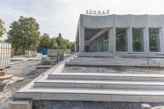 Das neue Südbad am Inselbogen im September 2023.