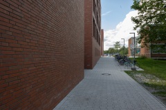 Das katholische Studierendenwohnheim Tita-Cory-Campus an der Albert-Schweitzer-Straße.