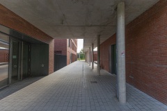 Das katholische Studierendenwohnheim Tita-Cory-Campus an der Albert-Schweitzer-Straße.