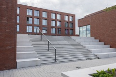 Das katholische Studierendenwohnheim Tita-Cory-Campus an der Albert-Schweitzer-Straße.