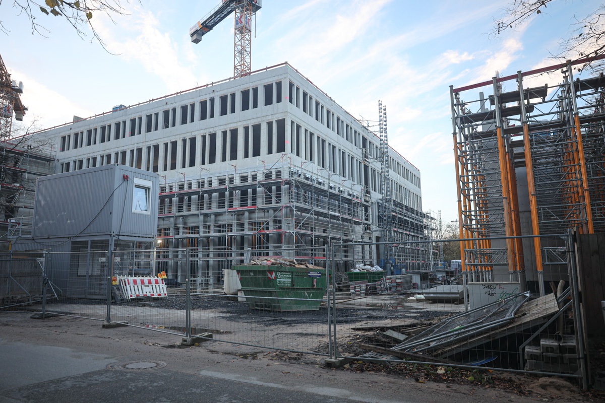 Neubau des Hüffer-Campus im November 2023.
