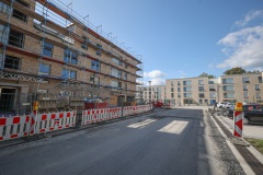 Das Oxford-Quartier in Gievenbeck: Hier ist das weitgehend fertiggestellte Quartier D3 zu sehen.