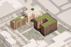Bauvorhaben gesamt aus der Vogelperspektive (Münster-Kinderhaus, Ecke Regina-Protmann-Straße / Bröderichweg) (Abbildung: Sparkassenverband Westfalen-Lippe)