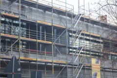 Das Studienlabor der Medizinischen Fakultät Münster zwischen Albert-Schweitzer-Straße und  Coesfelder Kreuz Anfang November 2023.