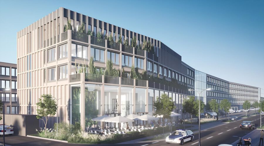 Neubau Polizeipräsidium Münster: Moderne, nachhaltige Arbeitswelt für über 1'400 Mitarbeitende (Bild: ©JBR Architekten).